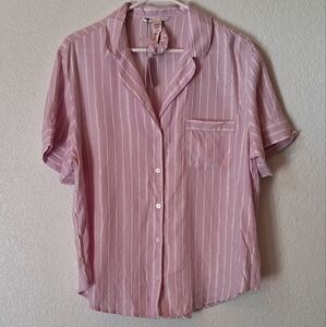 Victoria's Secret Pink Striped Pajama Top